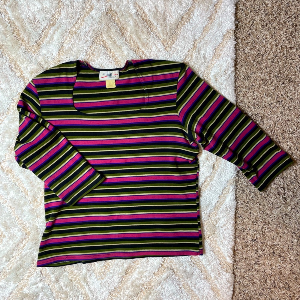 SML Sport Vintage Square Neck Top